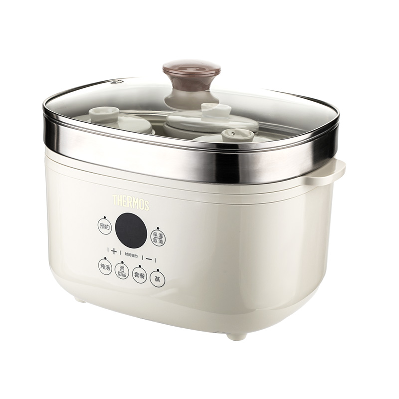 膳魔师(THERMOS)微电脑隔水电炖锅EHA-4431E（单位：个） 白色